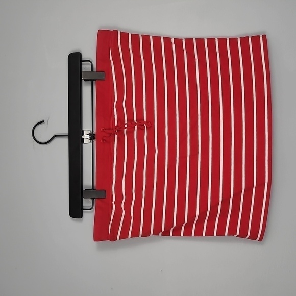 Gap Stretch Y2K Striped Red Cropped Tube Top - Picture 2 of 8